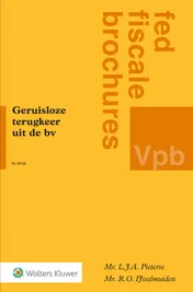 Omslag van Geruisloze terugkeer uit de BV