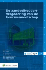 Omslag van De aandeelhoudersvergadering van de beursvennootschap