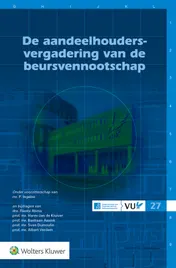 Omslag van De aandeelhoudersvergadering van de beursvennootschap