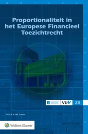 Omslag van Proportionaliteit in het Europese Financieel Toezichtrecht
