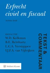Omslag van Erfrecht civiel en fiscaal