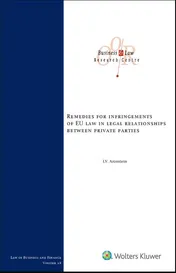 Omslag van Remedies for infringements of EU Law legal relationships between private parties