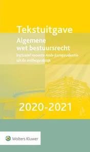 Omslag van Tekstuitgave Algemene wet bestuursrecht 2020-2021
