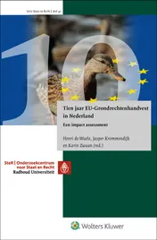 Omslag van Tien jaar EU-Grondrechtenhandvest in Nederland