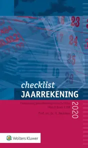 Omslag van Checklist jaarrekening 2020