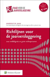 Omslag van Richtlijnen voor de jaarverslaggeving, middelgrote en grote rechtspersonen 2020