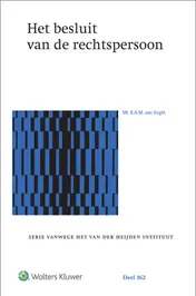 Omslag van Het besluit van de rechtspersoon