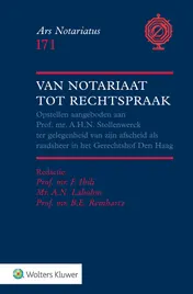 Omslag van Van notariaat tot rechtspraak