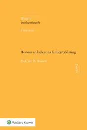 Omslag van Bestuur en beheer na faillietverklaring