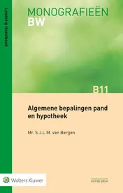 Omslag van Algemene bepalingen pand en hypotheek