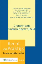 Omslag van Grenzen aan financieringsvrijheid