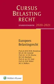 Omslag van Studenteneditie Cursus Belastingrecht Europees belastingrecht 2020-2021
