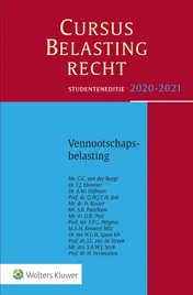 Omslag van Cursus Belastingrecht Vennootschapsbelasting 2020-2021