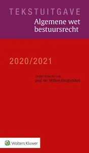 Omslag van Tekstuitgave Algemene wet bestuursrecht 2020/2021