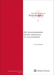 Omslag van Het dwangakkoord buiten surseance en faillissement