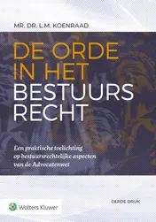 Omslag van De orde in het bestuursrecht