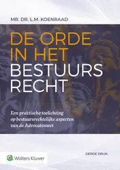 Omslag van De orde in het bestuursrecht
