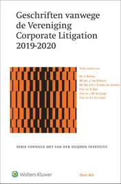 Omslag van Geschriften vanwege de Vereniging Corporate Litigation 2019-2020