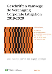 Omslag van Geschriften vanwege de Vereniging Corporate Litigation 2019-2020