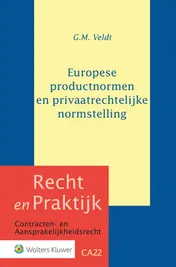 Omslag van Europese productnormen en privaatrechtelijke normstelling