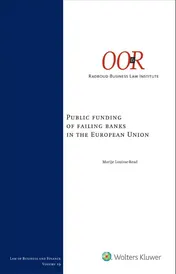 Omslag van Public funding of failing banks in the European Union
