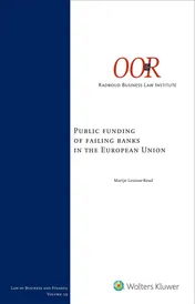 Omslag van Public funding of failing banks in the European Union