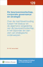 Omslag van De beursvennootschap, corporate governance en strategie
