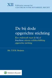 Omslag van De bij dode opgerichte stichting