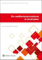 Omslag van De raadkamerprocedures in strafzaken