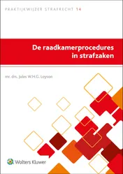Omslag van De raadkamerprocedures in strafzaken