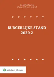Omslag van Tekstuitgave Burgerlijke Stand 2020-2