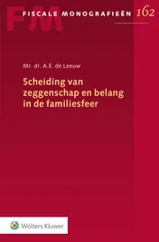 Omslag van Scheiding van zeggenschap en belang in de familiesfeer