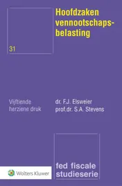 Omslag van Hoofdzaken vennootschapsbelasting