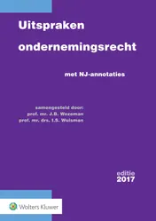 Omslag van Uitspraken ondernemingsrecht