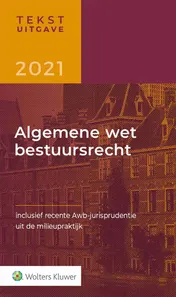 Omslag van Tekstuitgave Algemene wet bestuursrecht 2021