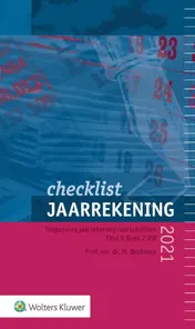 Omslag van Checklist jaarrekening 2021
