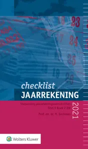 Omslag van Checklist jaarrekening 2021