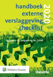 Omslag van Handboek Externe Verslaggeving Checklist 2020