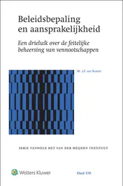 Omslag van Beleidsbepaling en aansprakelijkheid