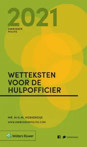 Omslag van Zakboek Wetteksten voor de Hulpofficier 2021