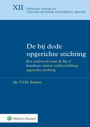 Omslag van De bij dode opgerichte stichting