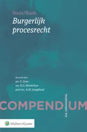 Omslag van Compendium Burgerlijk procesrecht