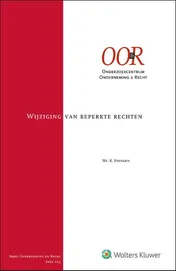 Omslag van Wijziging van beperkte rechten