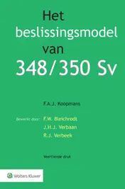 Omslag van Het beslissingsmodel van 348/350 Sv