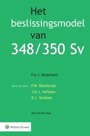 Omslag van Het beslissingsmodel van 348/350 Sv