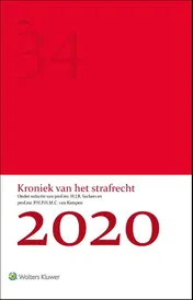 Omslag van Kroniek van het strafrecht 2020