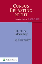 Omslag van Studenteneditie Cursus Belastingrecht Schenk- en Erfbelasting 2021-2022