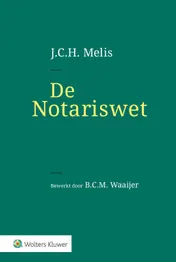 Omslag van De Notariswet