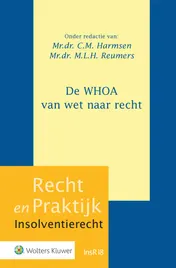 Omslag van De WHOA van wet naar recht