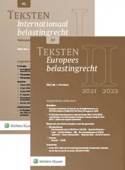 Omslag van Teksten Internationaal belastingrecht 2021/2022